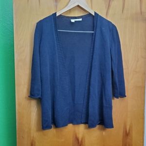 Eileen Fisher linen open front cardigan